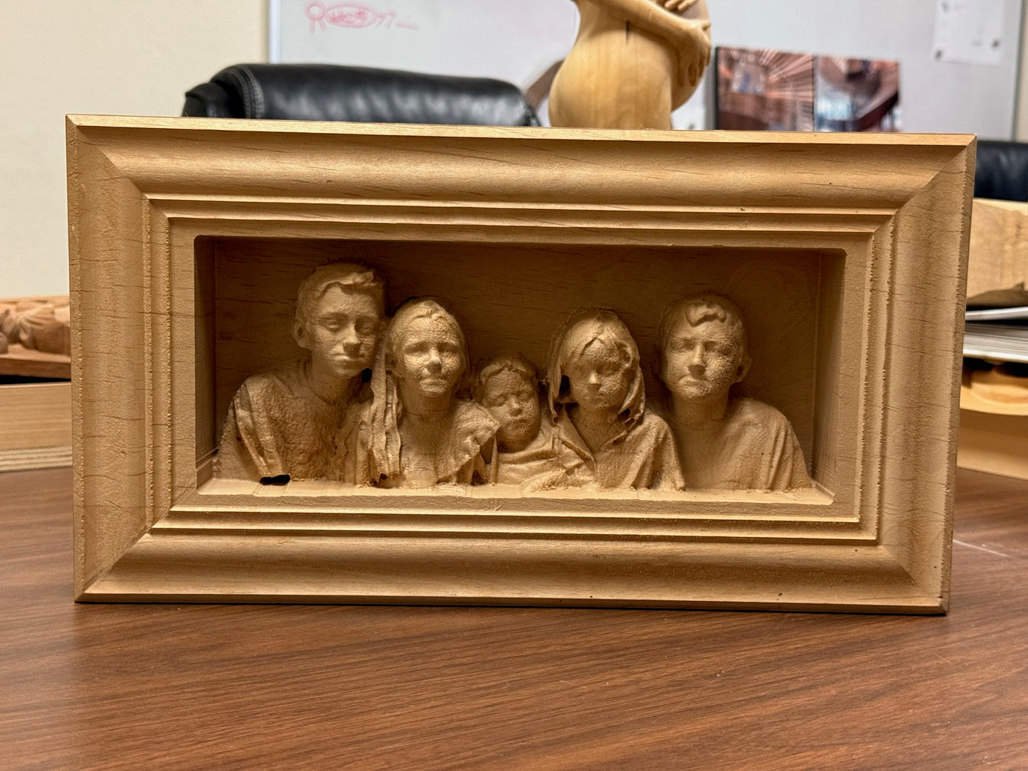 Carved Portrait of Children