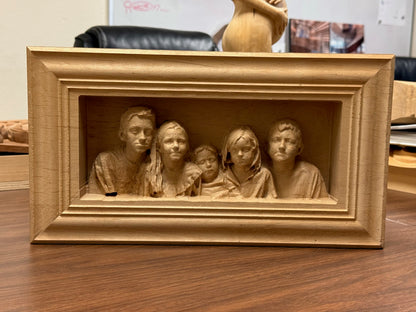 Carved Portrait of Children