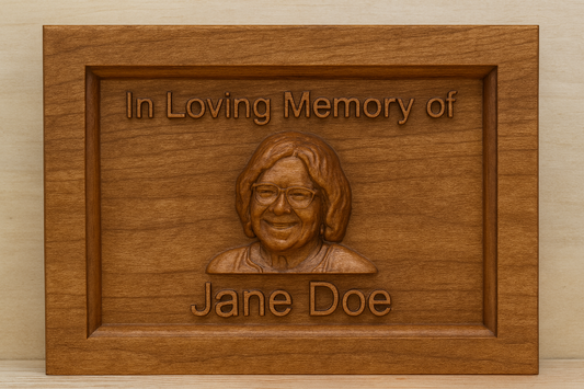 Carved Memorial Plaque (Large)