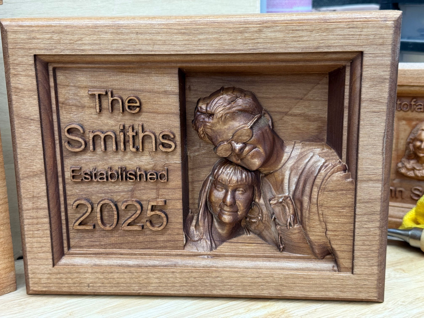 Carved Wedding Plaque (Large)