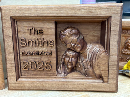 Carved Wedding Plaque (Large)